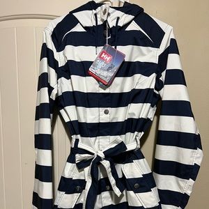 Helly Hansen striped trench coat